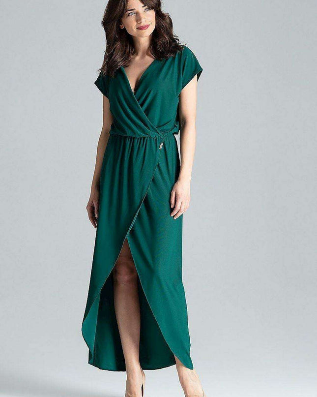 Elegant Kimono Sleeve Maxi Dress