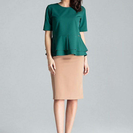 Elegant Lenitif Overlap Midi Skirt