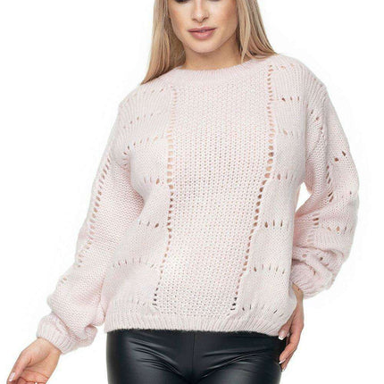 Cozy Chic Peekaboo Knit Sweater