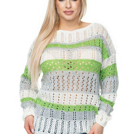 Chic Colorful Peekaboo Pullover