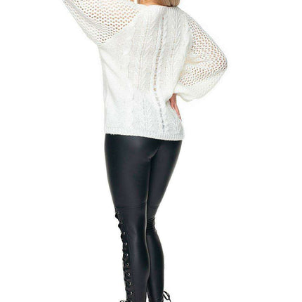 Cozy Elegance Peekaboo Knit Sweater