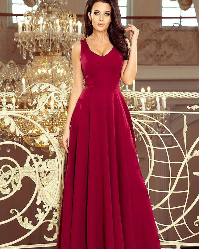 Elegant Green Maxi Gown - Timeless Charm