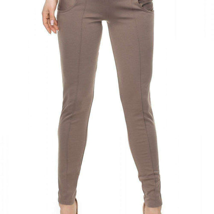 Chic Buttoned Peekaboo Trousers with Stylish Detail