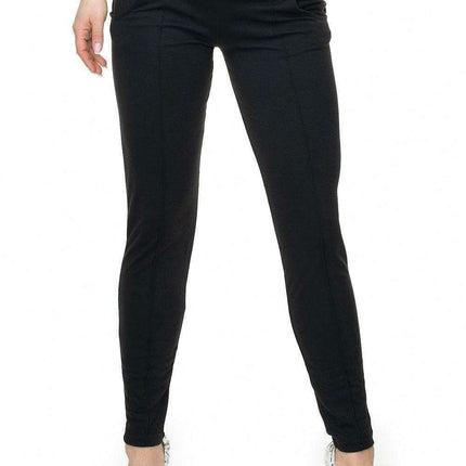 Chic Buttoned Peekaboo Trousers with Stylish Detail
