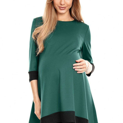 Asymmetrical Elegance: Maternity Dress - Made in Europe