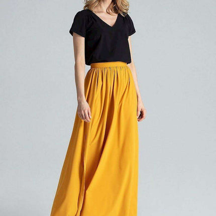 Elegant Side-Slit Maxi Skirt