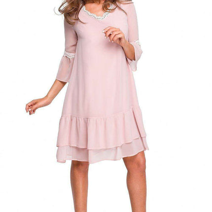 Bohemian Ruffle Sleeveless Cocktail Dress