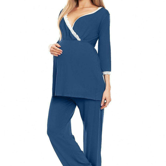 Elegant Comfort Maternity and Nursing Sleepwear Set