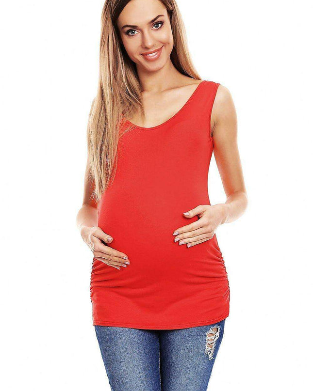 Elegant Pleated Maternity Top