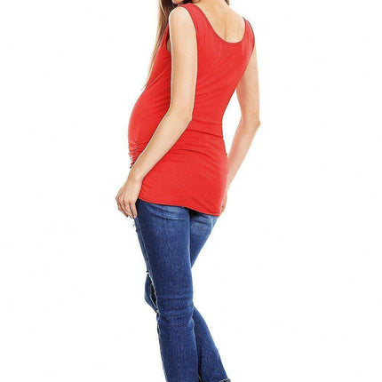 Elegant Pleated Maternity Top