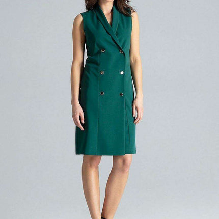 Elegant Envelope Neckline Midi Dress