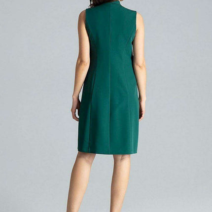Elegant Envelope Neckline Midi Dress