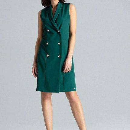 Elegant Envelope Neckline Midi Dress