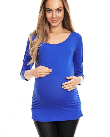 Stylish Pleated Maternity Top