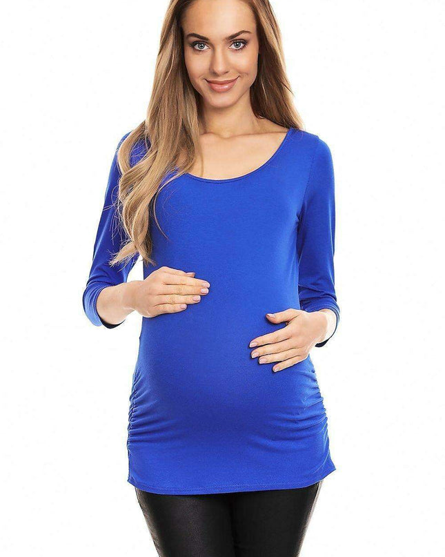 Stylish Pleated Maternity Top