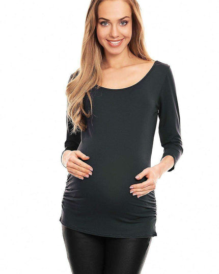 Stylish Pleated Maternity Top
