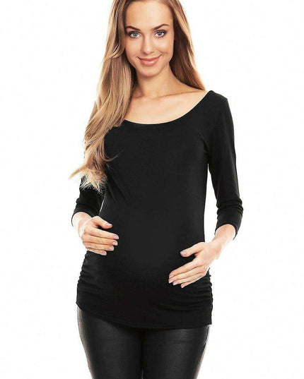 Stylish Pleated Maternity Top