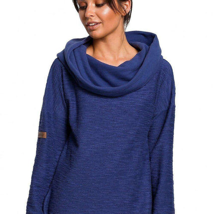 Chic Asymmetrical Knit Sweatshirt for Ultimate Comfort