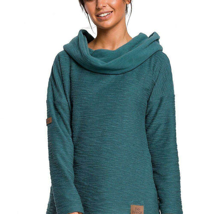 Chic Asymmetrical Knit Sweatshirt for Ultimate Comfort