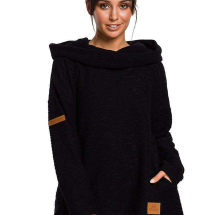 Chic Asymmetrical Knit Sweatshirt for Ultimate Comfort