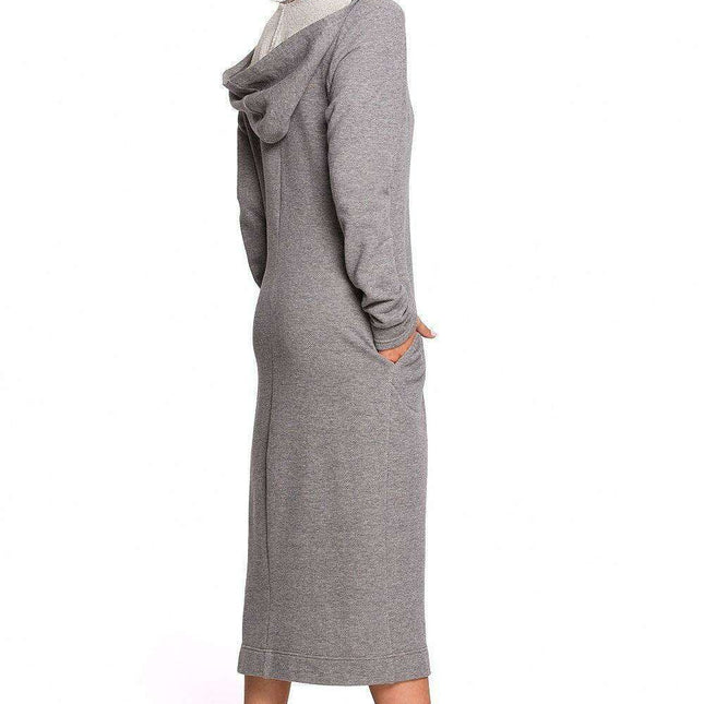 Heartfelt Casual Hooded Dress - Relaxed Daydress with Pockets