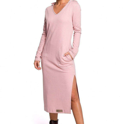 Heartfelt Casual Hooded Dress - Relaxed Daydress with Pockets