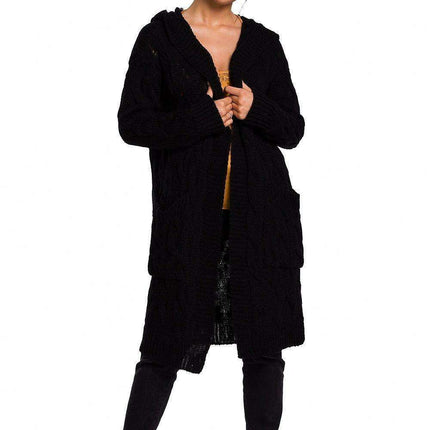 Plaid Hooded Warmth Cardigan