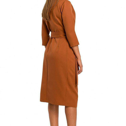Elegant Shawl Collar Daydress