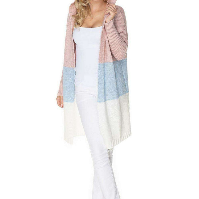 Cozy Wool Blend Hooded Cardigan