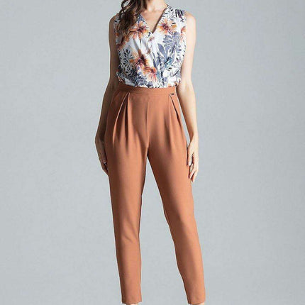 Chic Navy Blue Tailored Pleated Trousers for Women