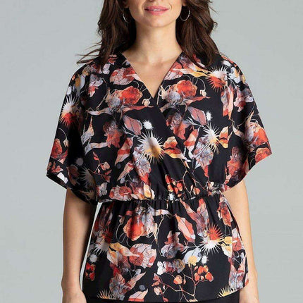 Boho Chic Floral Kimono Sleeve Blouse