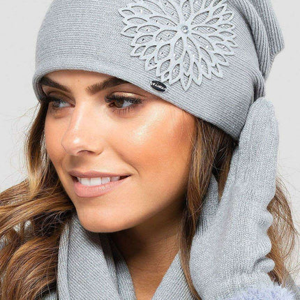 Chic Floral Winter Cap