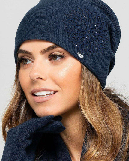 Chic Floral Winter Cap
