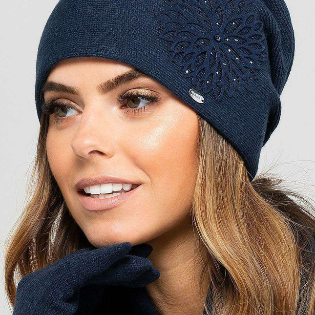 Chic Floral Winter Cap