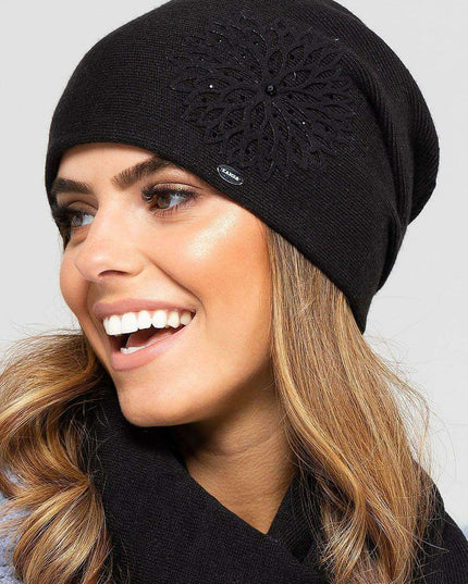 Chic Floral Winter Cap