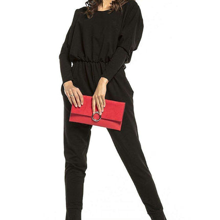 Chic Knit Cotton Overalls Set