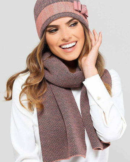 KATALONIA Elegant Bow-Embellished Winter Cap