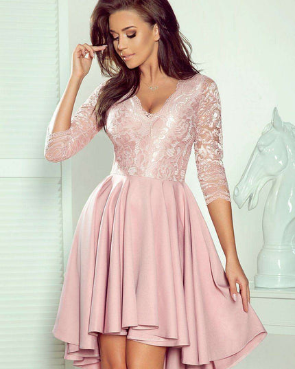 Crimson Elegance Asymmetrical Evening Gown from Europe