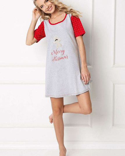 Festive Gingerbread Christmas Nightgown by Aruelle