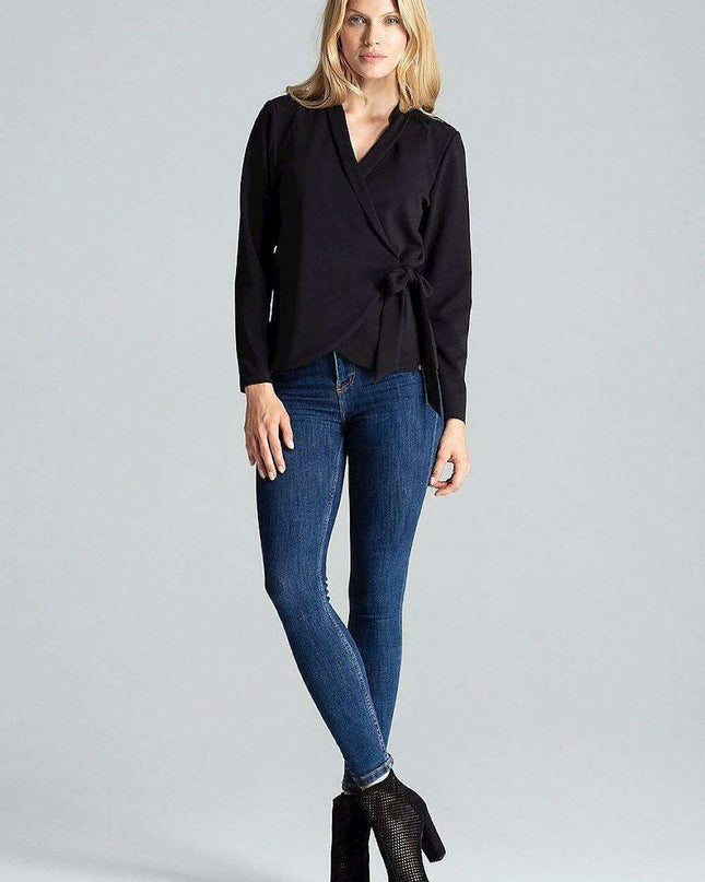 Nautical Elegance Structured Jacket-Inspired Top