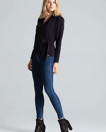 Nautical Elegance Structured Jacket-Inspired Top