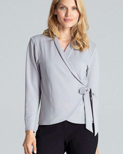 Nautical Elegance Structured Jacket-Inspired Top