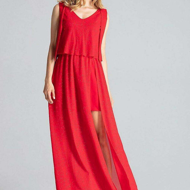 Elegant Navy Blue Sleeveless Cocktail Dress with Feminine Shoulder Ties