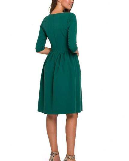 Elegant Flared Midi Dress