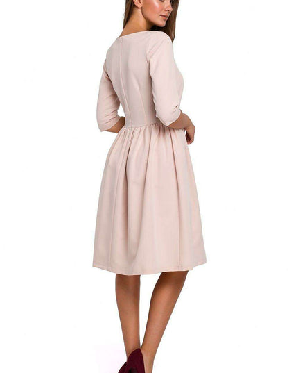 Elegant Flared Midi Dress