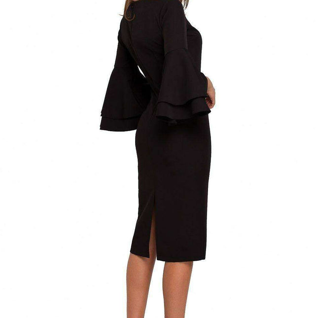 Elegant Flowing Sleeve Cocktail Dress for Memorable Occasions