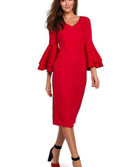 Elegant Flowing Sleeve Cocktail Dress for Memorable Occasions