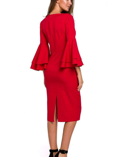 Elegant Flowing Sleeve Cocktail Dress for Memorable Occasions