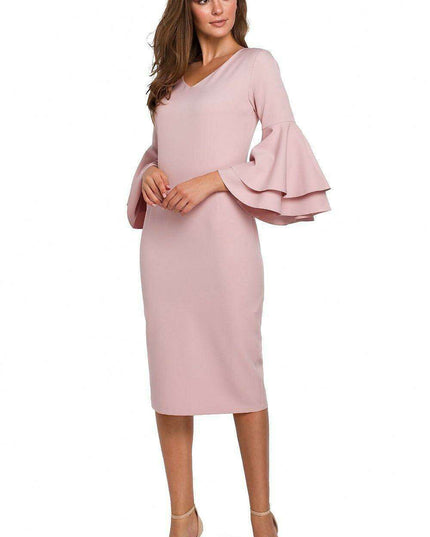 Elegant Flowing Sleeve Cocktail Dress for Memorable Occasions