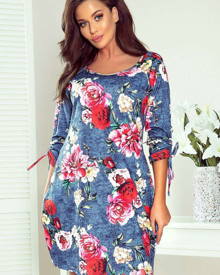 Elegant Floral Pocket Dress by Numoco